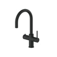 Aquarius Instant Hot Water Tap Matt Black Aquarius TrueCook 4-in-1 Instant Hot Water Kitchen Tap with Swan Spout