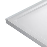 Aquarius Bathrooms Rectangle Shower Tray Aquarius Urbano Rectangular Stone Resin Shower Tray with 4 Upstands