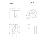 Miller Robe Hook Miller Bond Single Robe Hook