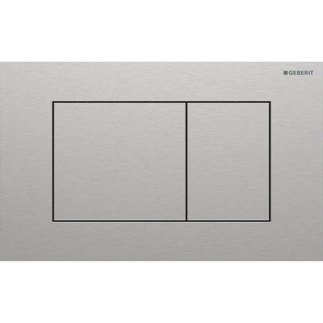 Geberit Flush Plate Brushed Stainless Steel Geberit Sigma Square Stainless Steel Flush Plate