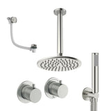 UK Bathroom Store Concealed Shower Set Crosswater Module Shower Set 6 - 3 Outlet with Overhead Shower, Handset and Overflow Bath Filler