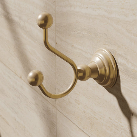 Crosswater Robe Hook Brushed Brass Crosswater Belgravia Double Robe Hook