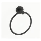 Aquarius Bathrooms Towel Rails and Rings Matt Black Aquarius Mode Towel Ring