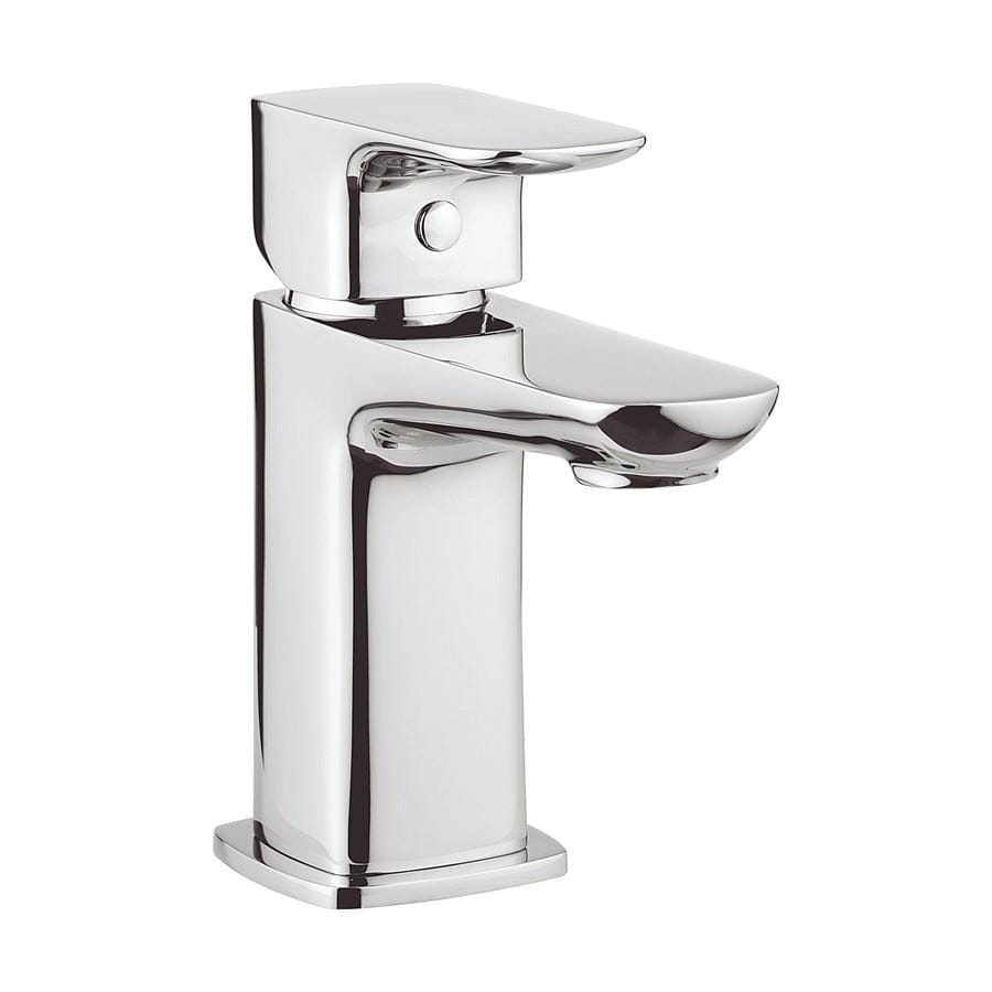 Crosswater Cloakroom Tap Crosswater Serene Mini Mono Basin Mixer Tap with Click Clack Waste in Chrome
