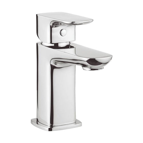 Crosswater Cloakroom Tap Crosswater Serene Mini Mono Basin Mixer Tap with Click Clack Waste in Chrome