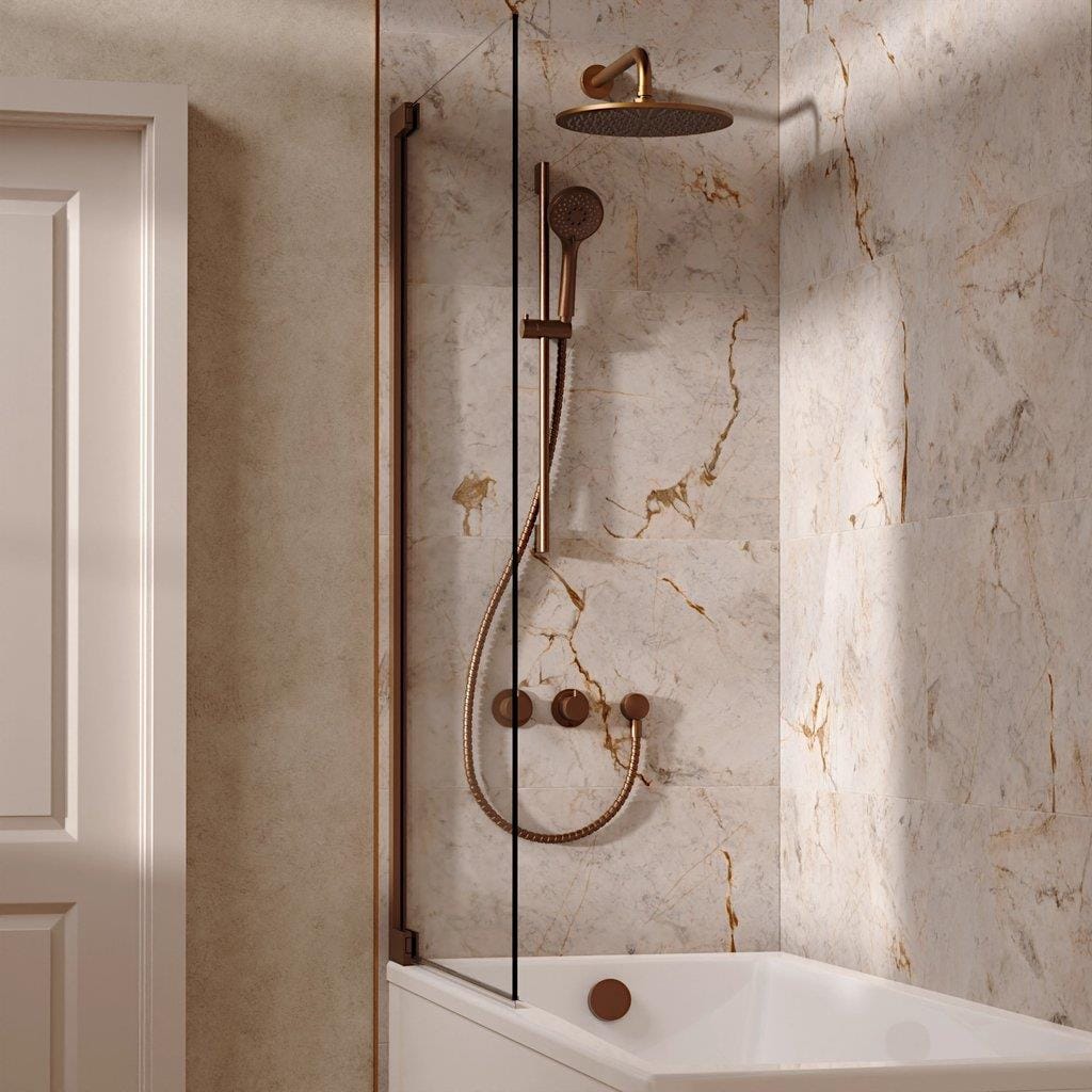UK Bathroom Store Concealed Shower Set Crosswater Module Shower Set 7 - 3 Outlet with Riser Rail Kit, Overhead Shower and Overflow Bath Filler
