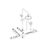 Aquarius Bathrooms Exposed Shower Set Aquarius Exposed Thermostatic Bar Shower Overhead and Handheld Shower