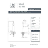 JTP Tall Basin Tap JTP Grosvenor Single Lever Tall Basin Mixer Tap with Clicker Waste