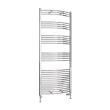 Eastbrook Wendover Curved Vertical Heated Towel Rail in Chrome