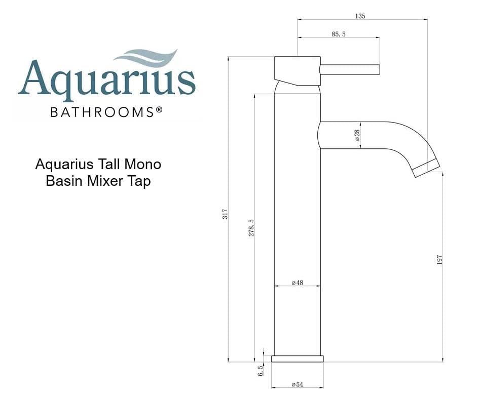 Aquarius Tall Basin Tap Aquarius Zanelli Tall Mono Basin Mixer Tap