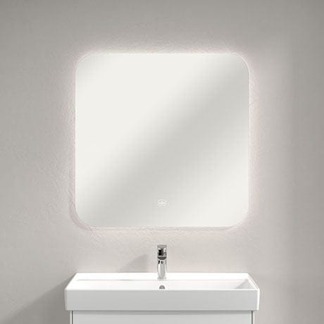 Villeroy & Boch Illuminated Mirror Villeroy & Boch More to See Lite LED Illuminated Curved Rectangular Mirror