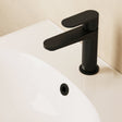 Crosswater Mono Basin Tap Matt Black Crosswater Drift Mono Basin Mixer Tap with Clicker Waste