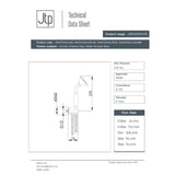 JTP Shower Handset JTP Grosvenor Water Outlet and Holder with Traditional Shower Handset