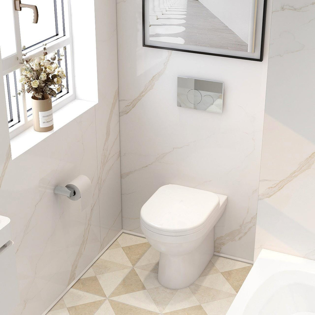 Imex Back To Wall Toilet Imex Ivo Back to Wall Toilet with Soft Close Seat