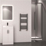 Eastbrook Wendover Straight Heated Towel Rail in Brushed Gunmetal