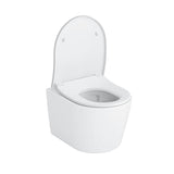 TOTO Wall Hung Toilet TOTO RP Compact Wall Hung Rimless Toilet with Tornado Flush and Soft Close Seat
