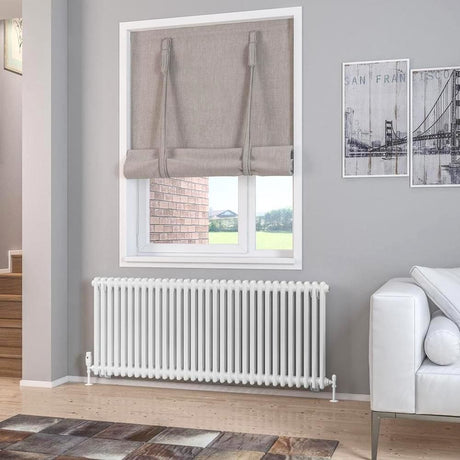 Eastbrook Rivassa Traditional 2 Column Radiator in Gloss White