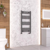 Eastbrook Wendover Straight Heated Towel Rail in Anthracite