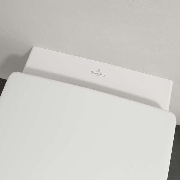 Villeroy & Boch Wall Hung Toilet Villeroy & Boch Architectura Square Wall Hung Rimless DirectFlush Toilet with Soft Close Seat