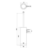 Crosswater Toilet Brush Crosswater 3ONE6 Toilet Brush Holder
