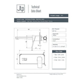 JTP Wall Mounted Basin Tap JTP HIX Single Lever Wall Mounted Basin Mixer Tap