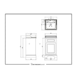 Burlington Cloakroom Vanity Unit Burlington Freestanding Square Cloakroom Vanity Unit with Basin