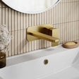 Aquarius Bathrooms Wall Mounted Basin Tap Brushed Brass Aquarius Tetra Wall Mounted 2 Tap Hole Basin Mixer Tap