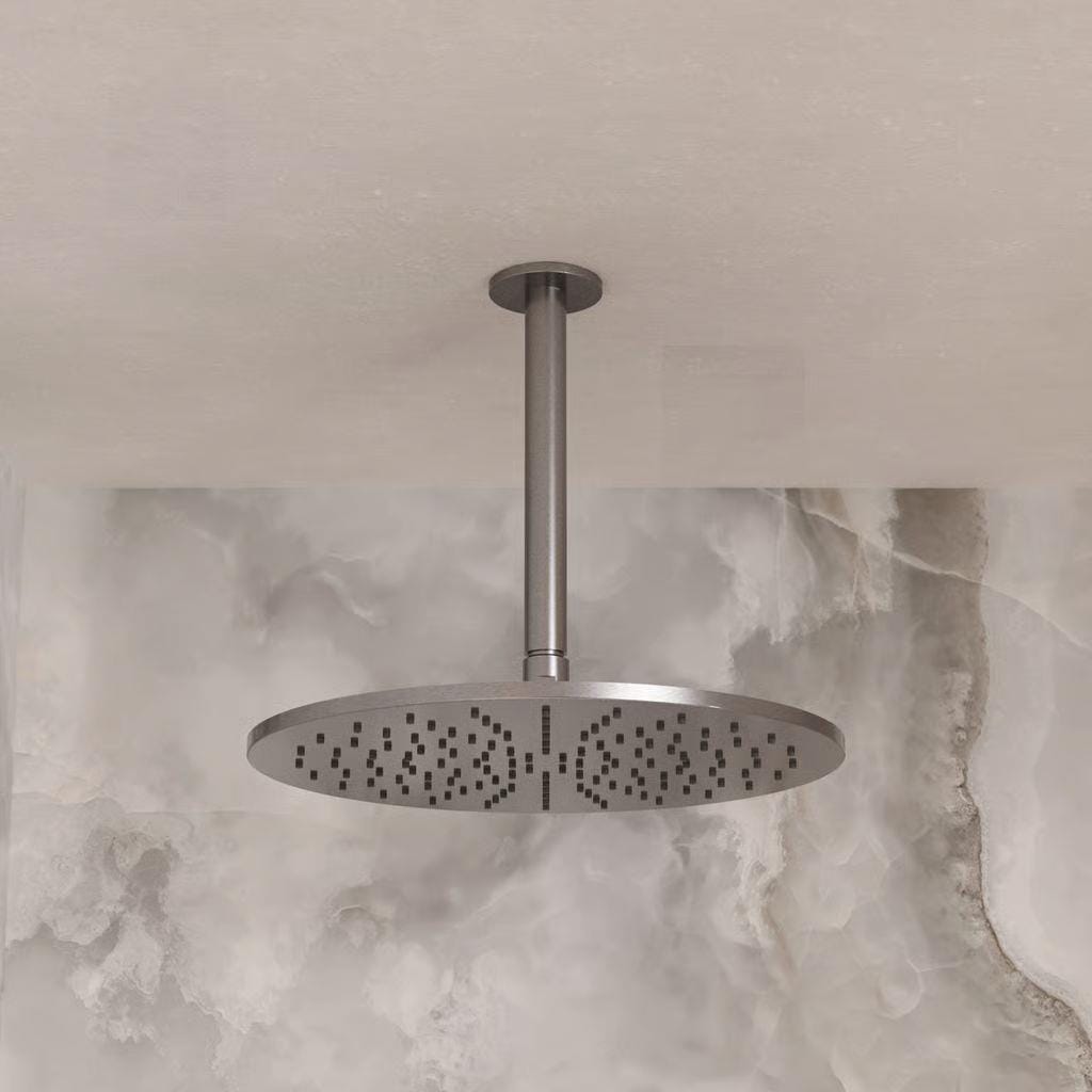 Crosswater Fixed Shower Arm Stainless Steel Crosswater 3ONE6 Ceiling Shower Arm