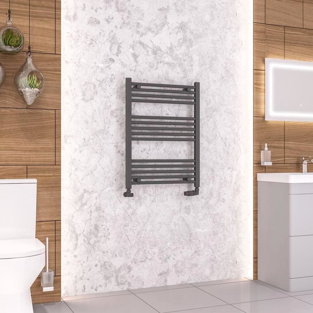 Eastbrook Wendover Straight Heated Towel Rail in Anthracite
