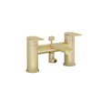 Imex Bath Shower Mixer Brushed Brass Imex Suburb Bath Shower Mixer Tap with Kit (Incl Hose, Handset And Wall Bracket)