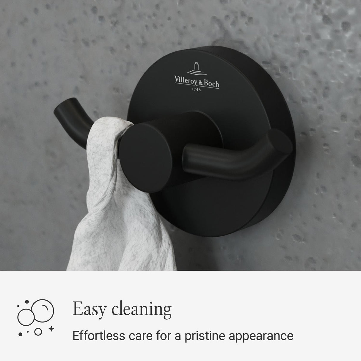 Villeroy & Boch Robe Hook Villeroy & Boch Elements - Tender Double Robe Hook