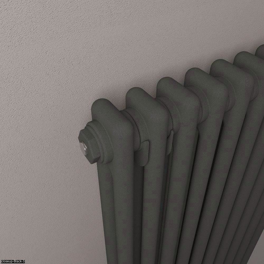 Eastbrook Column Radiator Eastbrook Rivassa Traditional 2 Column Radiator in Matt Anthracite