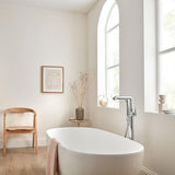 VADO Freestanding Bath Filler Vado Arrondi Freestanding Bath Mixer Tap with Shower Kit  - Chrome - ARR-133-CP