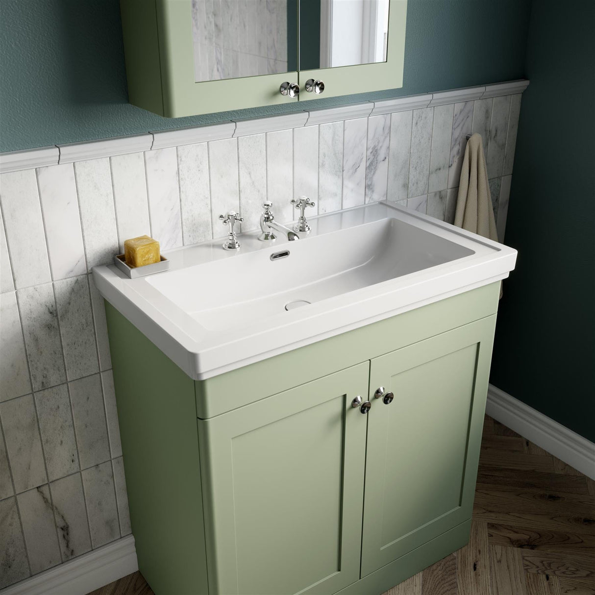 Aquarius Bathrooms Floor Standing Vanity Unit Aquarius Leighton 600mm Floor Standing Two Door Vanity Unit with Basin