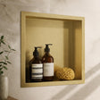Aquarius Bathrooms Shelf Brushed Brass / 300 x 300mm Aquarius Shower Niche