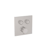 Roca Concealed Shower Valve Stainless Steel Roca T-3000 Square Bath Shower Mixer with Built-In Valve