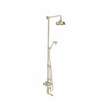 Vado Exposed Shower Set Booth & Co. Axbridge Exposed 3 Outlet Shower Set with Fixed Shower Head, Handset and Bath Spout
