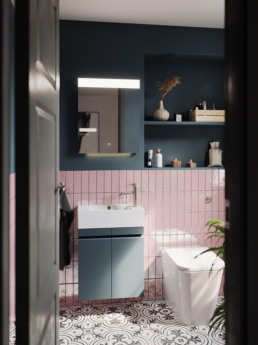 Saneux Back To Wall Toilet Saneux Matteo Back to Wall Rimless Toilet with Soft Close Seat