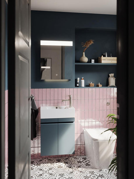 Saneux Back To Wall Toilet Saneux Matteo Back to Wall Rimless Toilet with Soft Close Seat