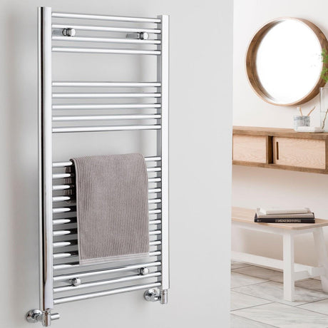 Vogue Ladder Rails Vogue Focus Straight Towel Rail - 1200 x 500mm - Central Heating - Chrome