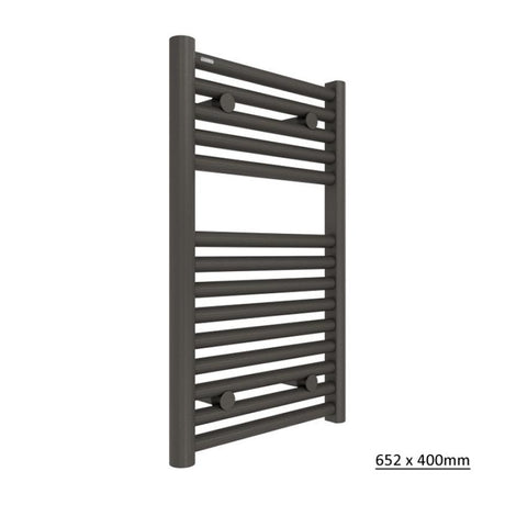 Tissino Ladder Rails 652 x 400 / Central Heating Tissino Hugo2 Designer Towel Radiator in Arabica