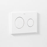 ROCA Flush Plate Matt White ROCA Duplo One PL10 Flush Plate with Round Buttons