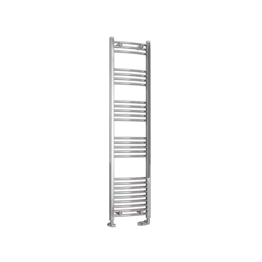 Eastbrook Ladder Rail Eastbrook Wendover Curved Vertical Heated Towel Rail in Chrome