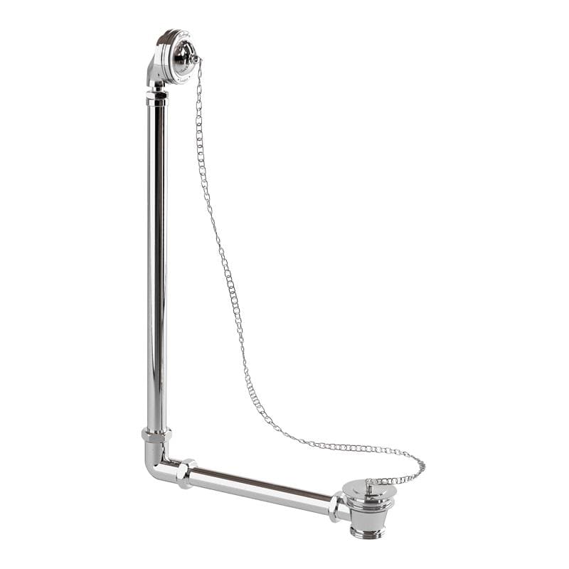 Burlington Exposed Bath Waste Chrome Burlington Traditional Exposed Bath Waste and Overflow with Plug and Chain