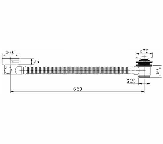 Imex Bath Waste Imex Bath Filler Waste and Overflow in Chrome
