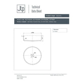JTP Countertop Basin JTP VOS Grade 316 Stainless Steel Round Countertop Basin