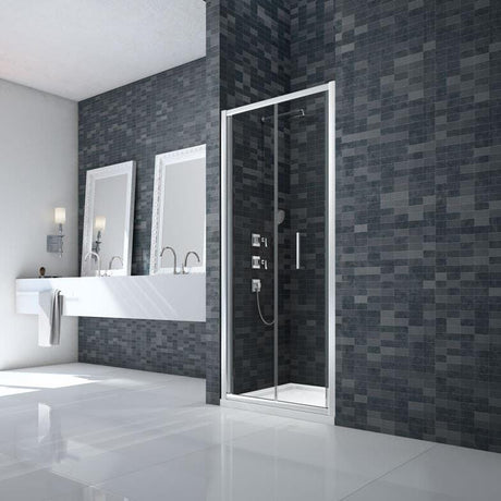 UK Bathroom Store Merlyn Ionic Essence Framed Bifold Shower Door in Chrome