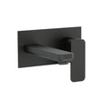 Imex Wall Mounted Basin Tap Matt Black Imex Blade 2 Hole Wall Mounted Basin Mixer Tap