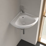 Villeroy & Boch Cloakroom Basin Villeroy & Boch O.novo 415mm Corner Cloakroom  Basin in White Alpin