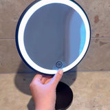 Smedbo Cosmetic and Shaving Mirror Smedbo Beslagsboden Glow Freestanding LED Magnifing Mirror